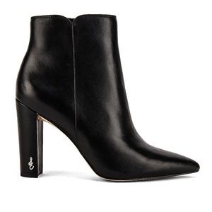 Sam Edelman New Black Raelle Boots Pointed Leather